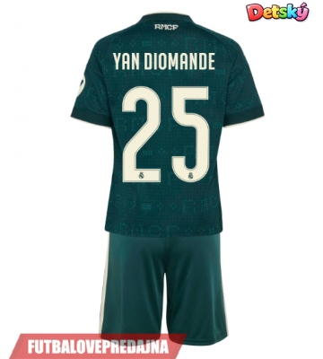 Lacne Dětský Futbalové dres Real Madrid Yan Diomande #25 2026-27 Krátky Rukáv - Preč (+ trenírky)